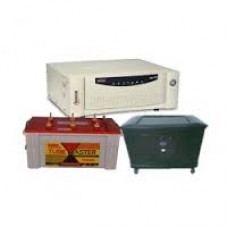 MICROTEK SEBZ 1100VA (12V) + EXIDE TUBEMASTER TM500+ (150AH)  TALL TUBULAR BATTERY + TROLLEY